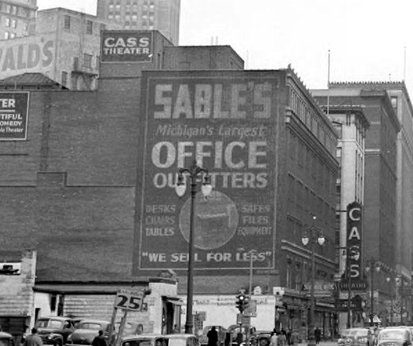 Cass Theatre - Old Photo From Wayne State Library (newer photo)